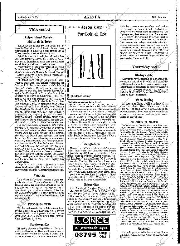 ABC MADRID 26-10-1996 página 65