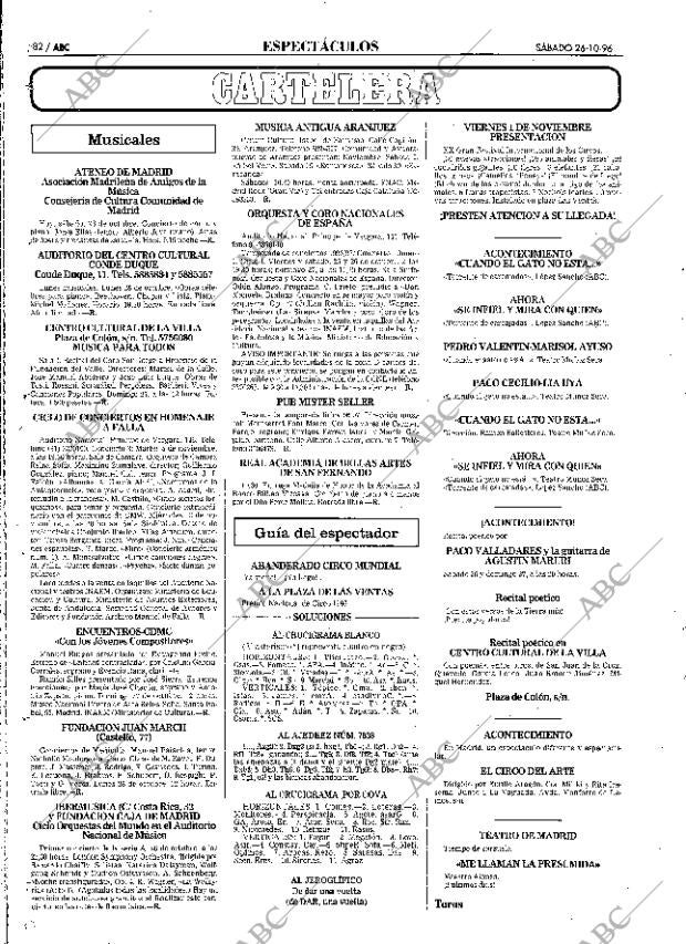 ABC MADRID 26-10-1996 página 82