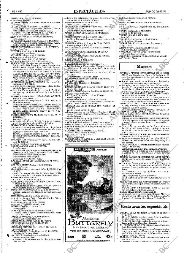 ABC MADRID 26-10-1996 página 86
