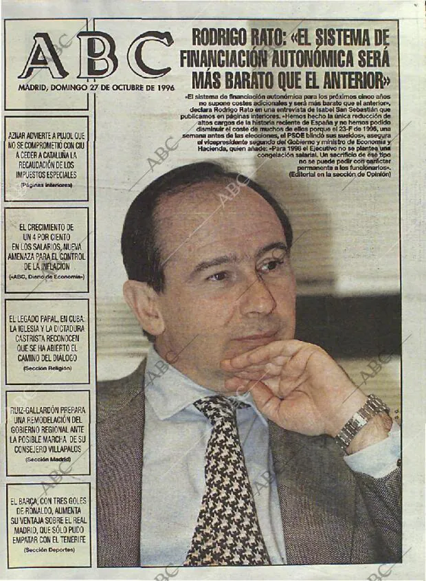 ABC MADRID 27-10-1996 página 1