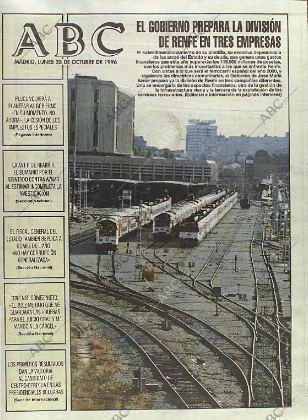 ABC MADRID 28-10-1996 página 1