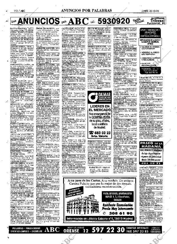ABC MADRID 28-10-1996 página 112
