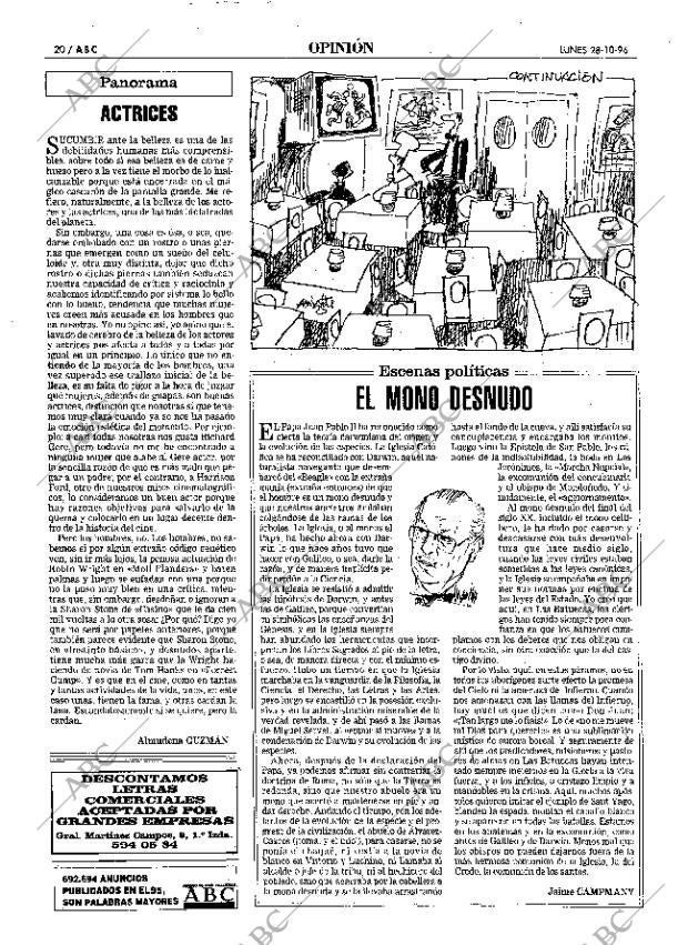 ABC MADRID 28-10-1996 página 20