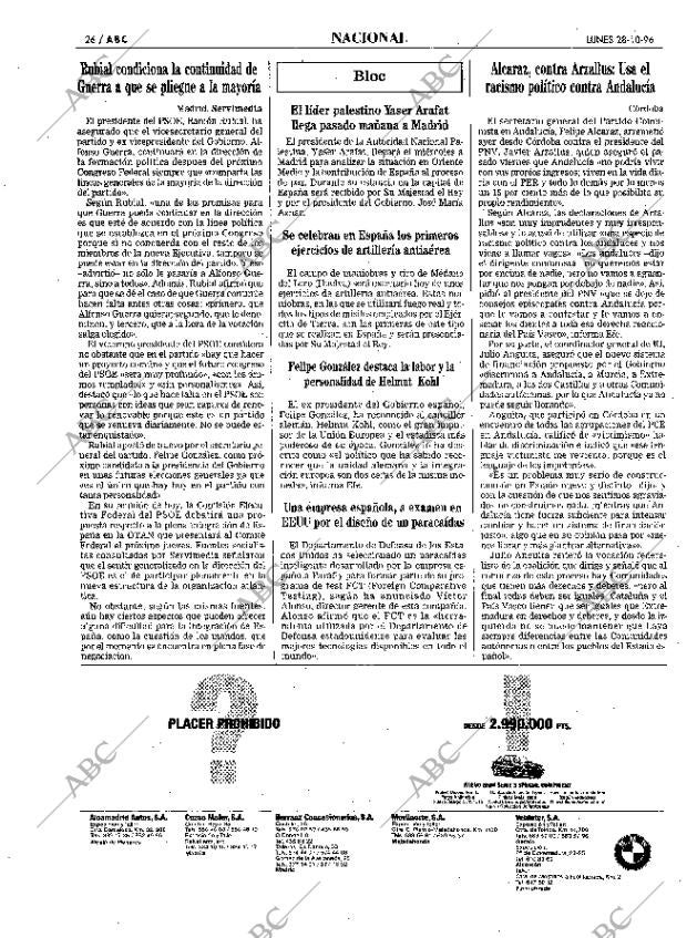 ABC MADRID 28-10-1996 página 26