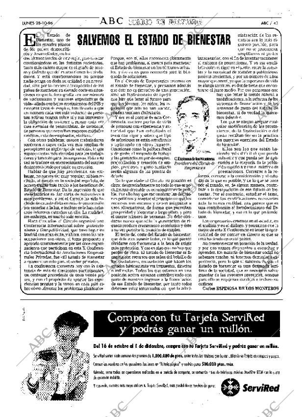 ABC MADRID 28-10-1996 página 43