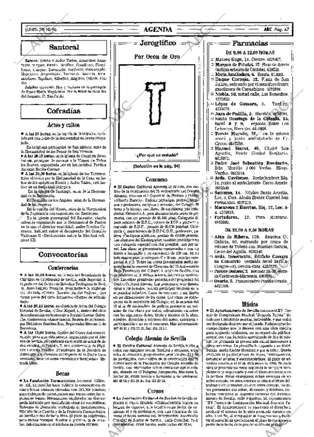 ABC SEVILLA 28-10-1996 página 47