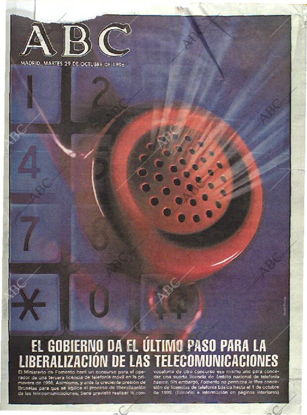 ABC MADRID 29-10-1996 página 1