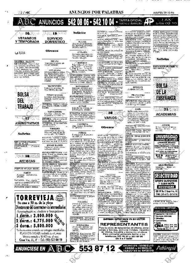 ABC MADRID 29-10-1996 página 112