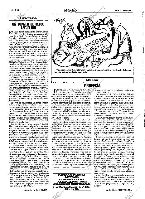 ABC MADRID 29-10-1996 página 18