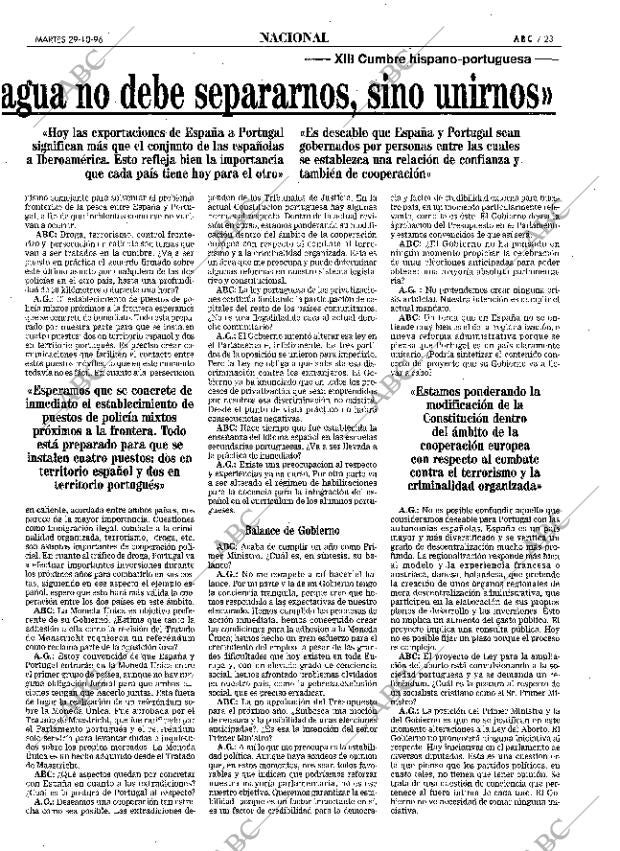 ABC MADRID 29-10-1996 página 23