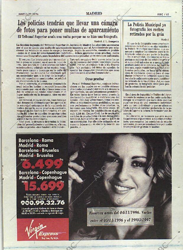 ABC MADRID 29-10-1996 página 65