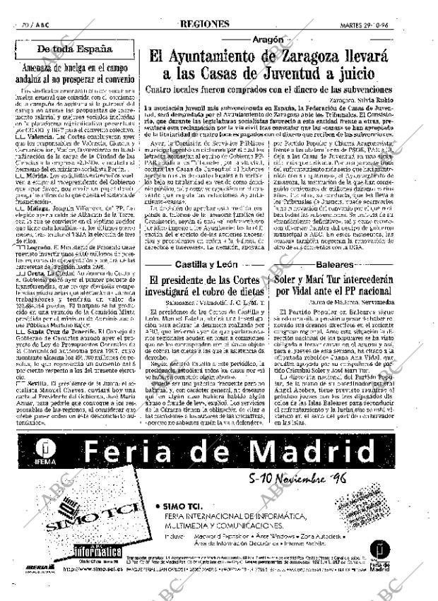 ABC MADRID 29-10-1996 página 70