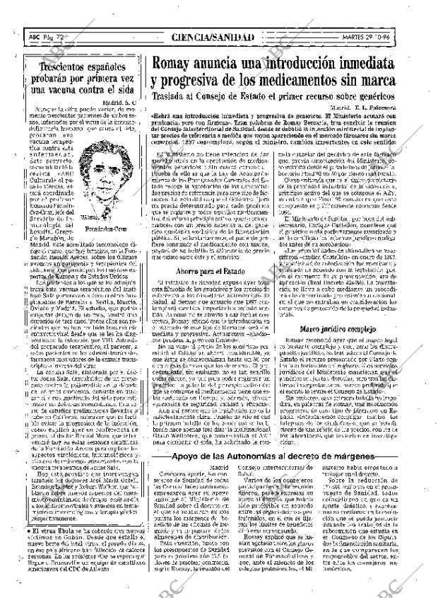 ABC MADRID 29-10-1996 página 72