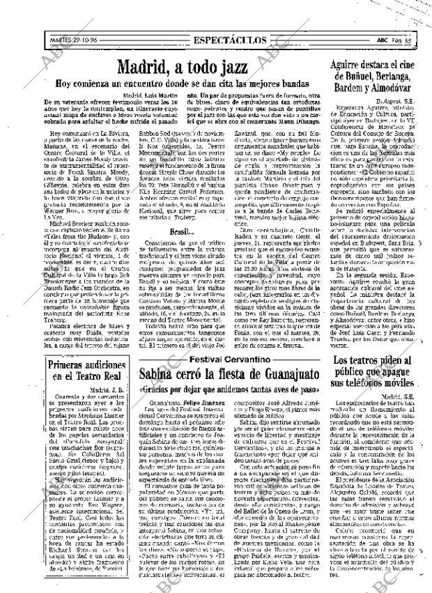 ABC MADRID 29-10-1996 página 85