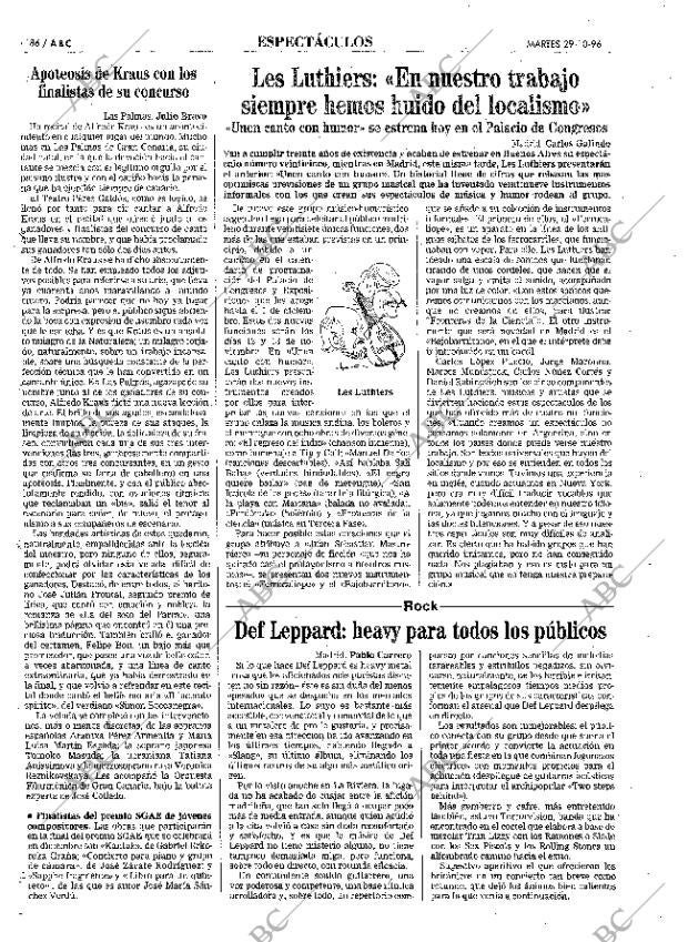 ABC MADRID 29-10-1996 página 86