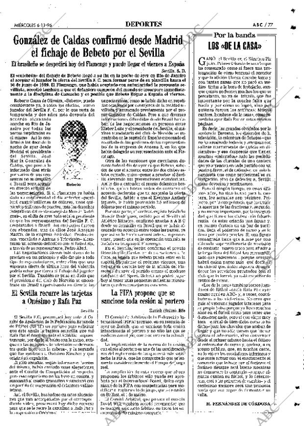 ABC SEVILLA 06-11-1996 página 77
