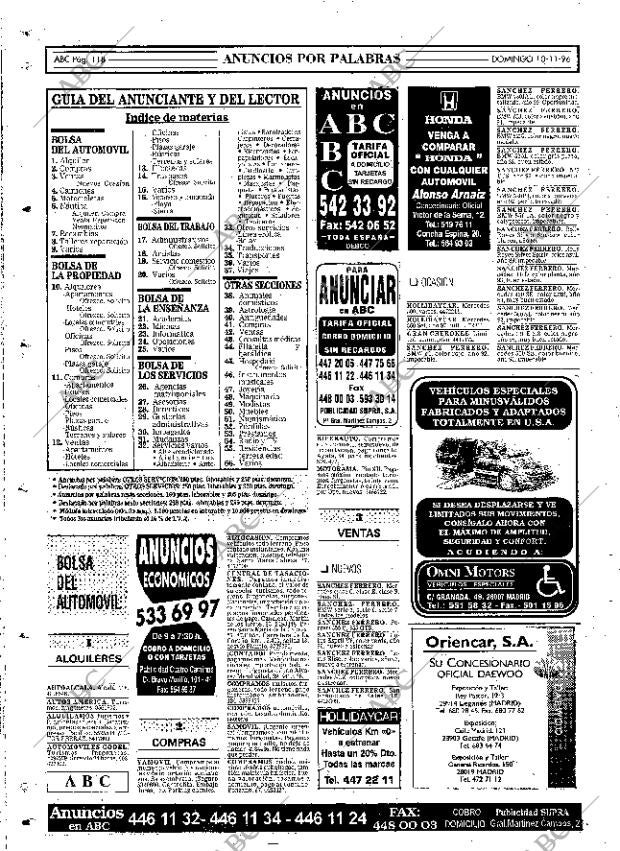 ABC MADRID 10-11-1996 página 118