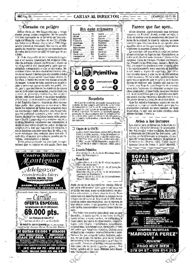 ABC MADRID 10-11-1996 página 24