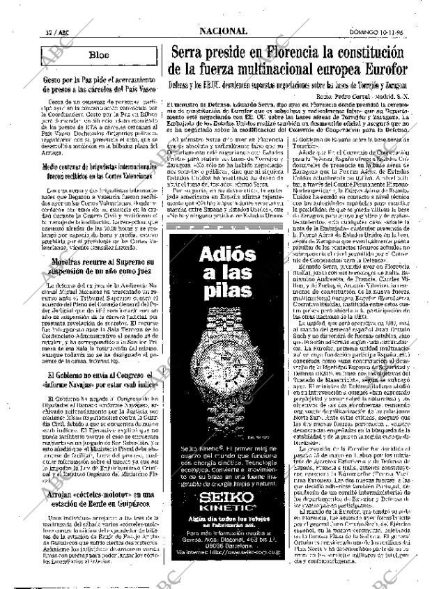 ABC MADRID 10-11-1996 página 32