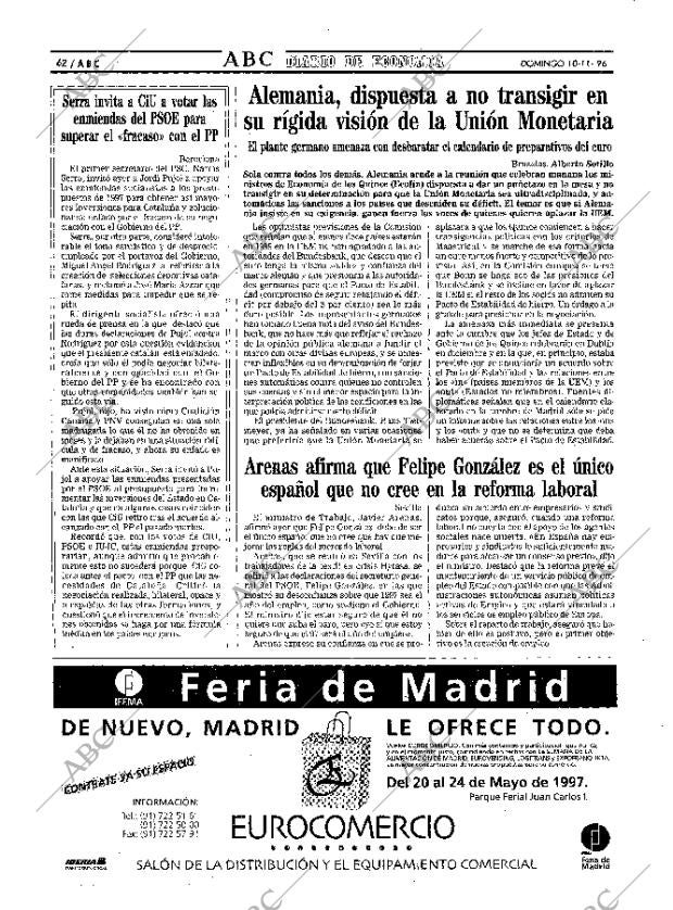ABC MADRID 10-11-1996 página 62