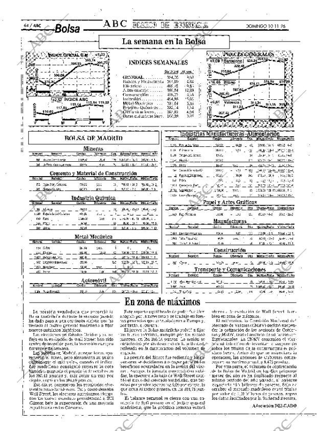ABC MADRID 10-11-1996 página 64