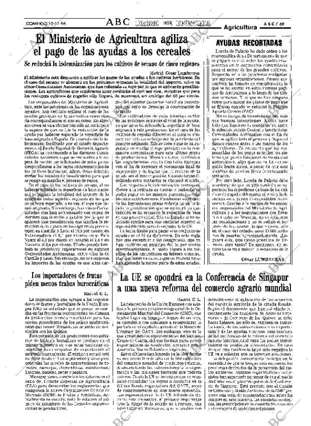 ABC MADRID 10-11-1996 página 69