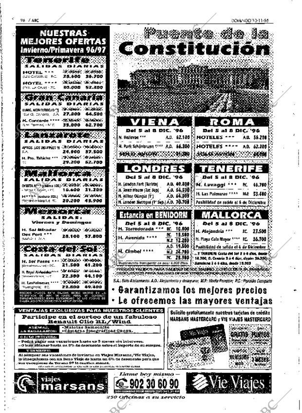 ABC MADRID 10-11-1996 página 96