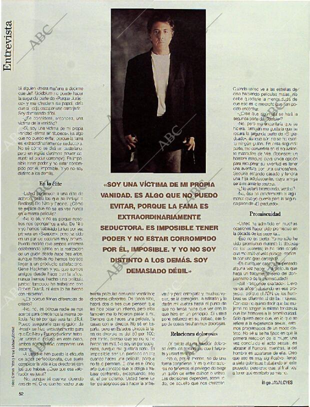 BLANCO Y NEGRO MADRID 10-11-1996 página 52