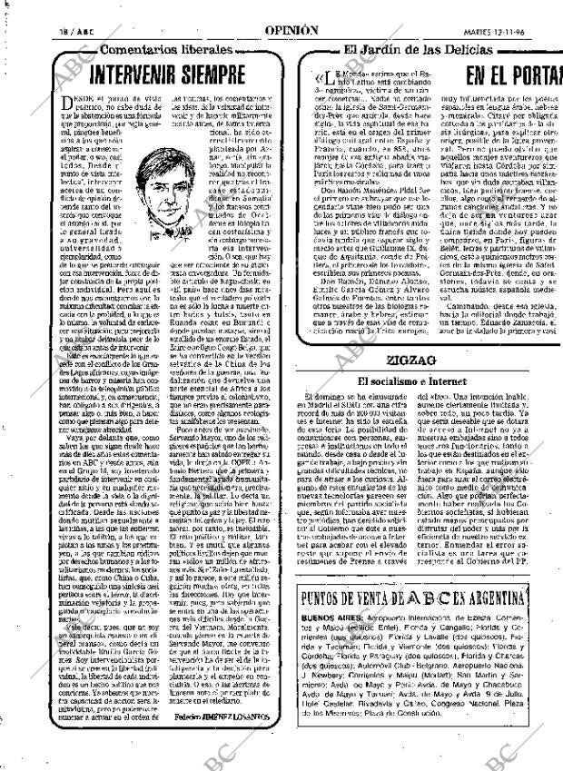 ABC MADRID 12-11-1996 página 18