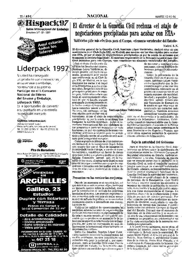 ABC MADRID 12-11-1996 página 22