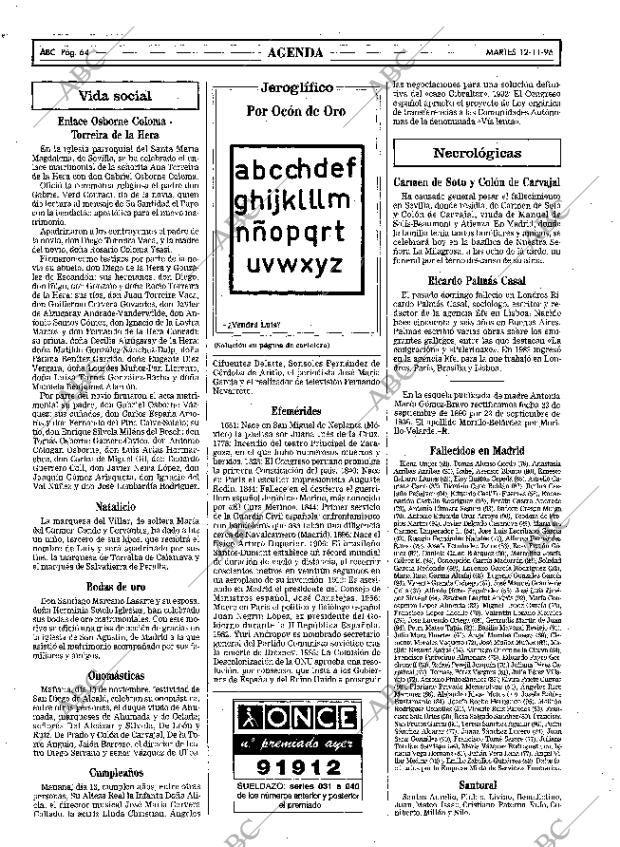ABC MADRID 12-11-1996 página 64