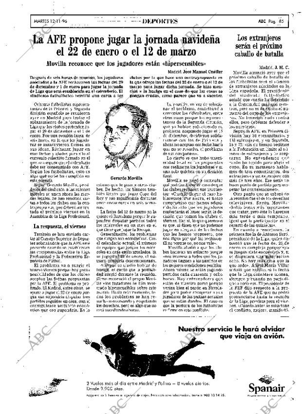 ABC MADRID 12-11-1996 página 85