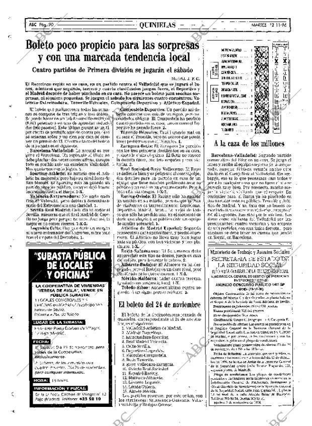 ABC MADRID 12-11-1996 página 90