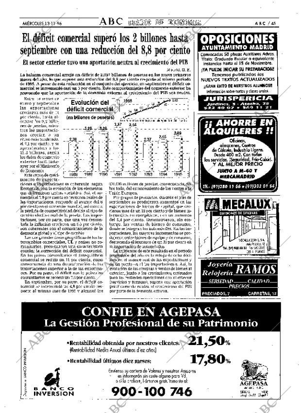 ABC MADRID 13-11-1996 página 45