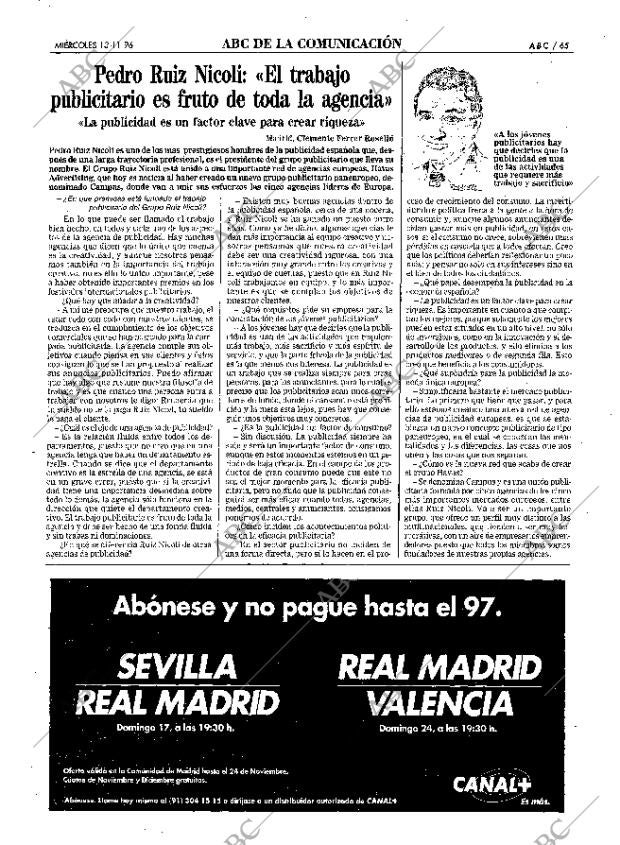 ABC MADRID 13-11-1996 página 65