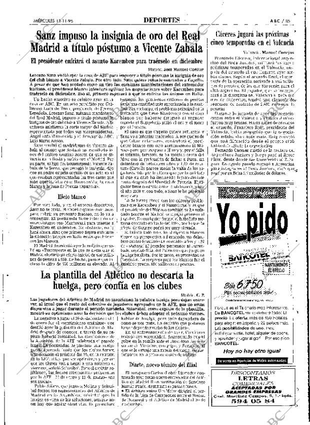 ABC MADRID 13-11-1996 página 85