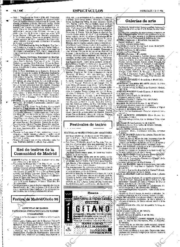 ABC MADRID 13-11-1996 página 94