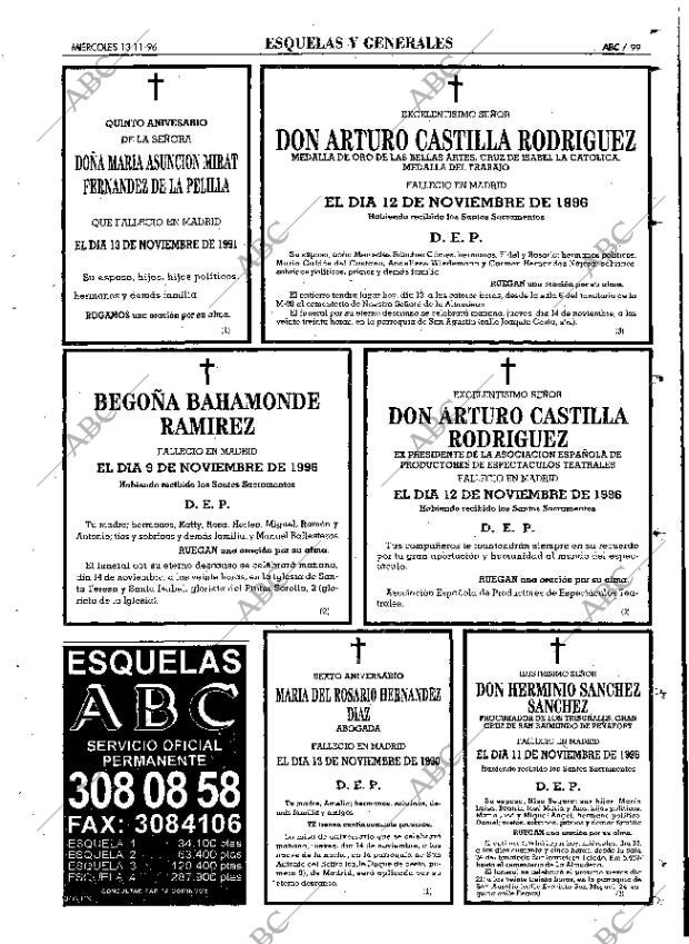 ABC MADRID 13-11-1996 página 99