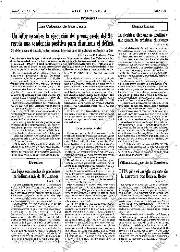 ABC SEVILLA 13-11-1996 página 63