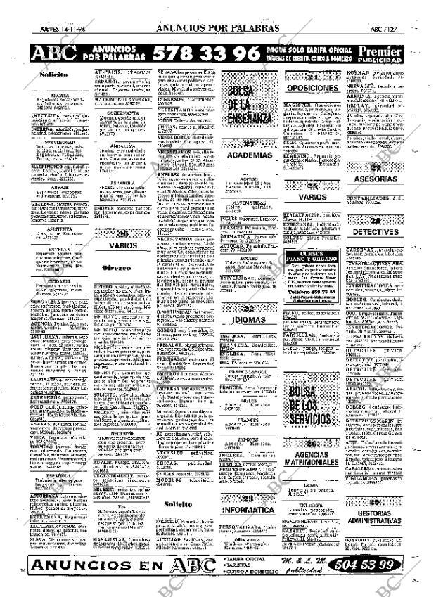 ABC MADRID 14-11-1996 página 127