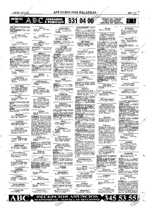 ABC MADRID 14-11-1996 página 131