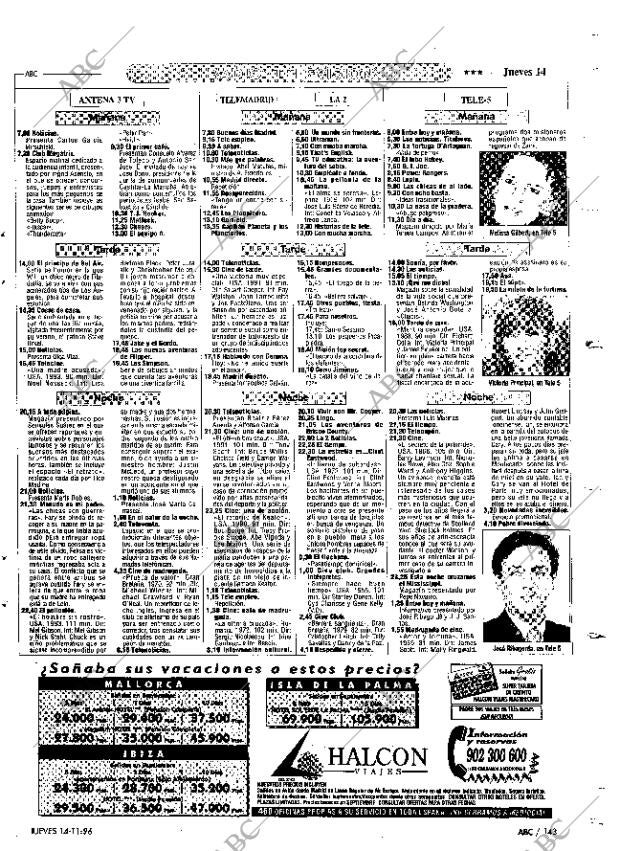 ABC MADRID 14-11-1996 página 143