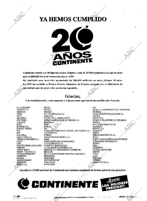 ABC MADRID 14-11-1996 página 2