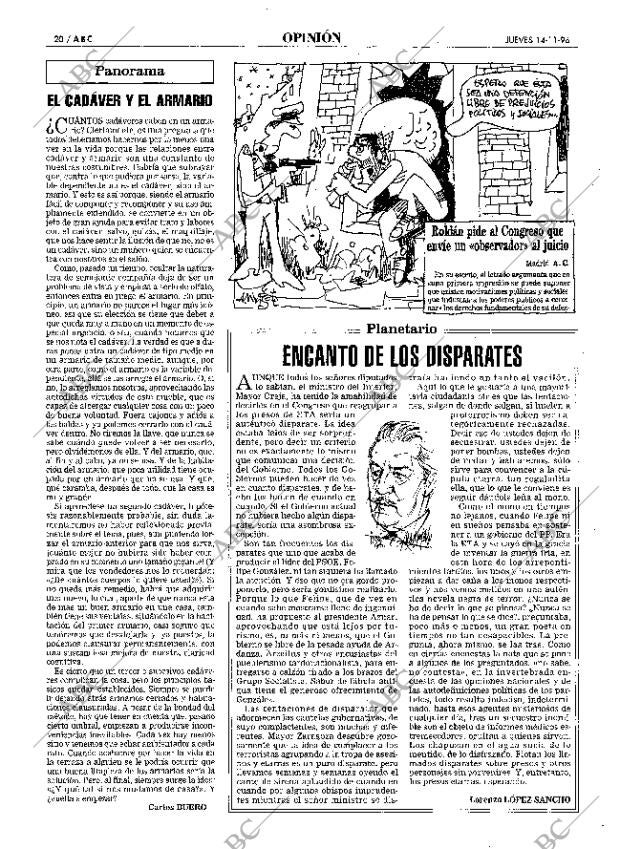 ABC MADRID 14-11-1996 página 20