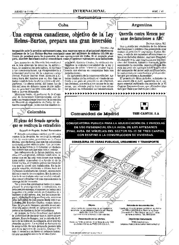 ABC MADRID 14-11-1996 página 41