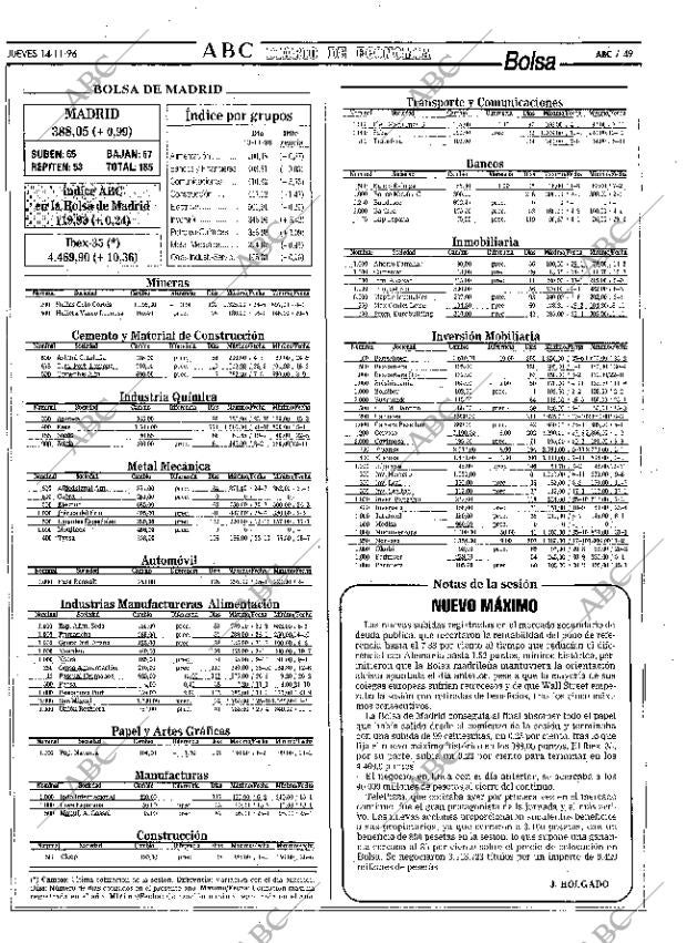 ABC MADRID 14-11-1996 página 49