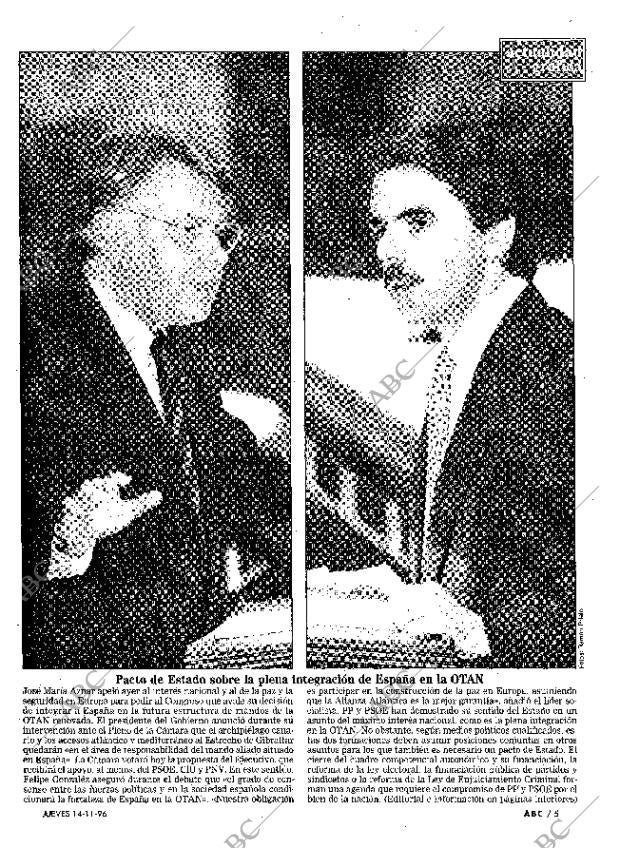 ABC MADRID 14-11-1996 página 5