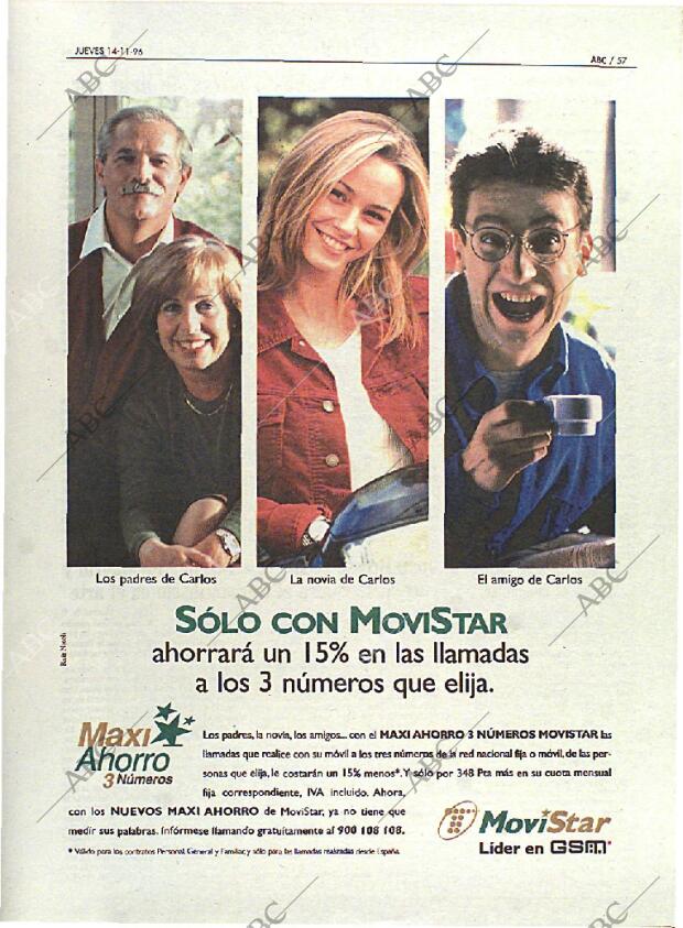 ABC MADRID 14-11-1996 página 57