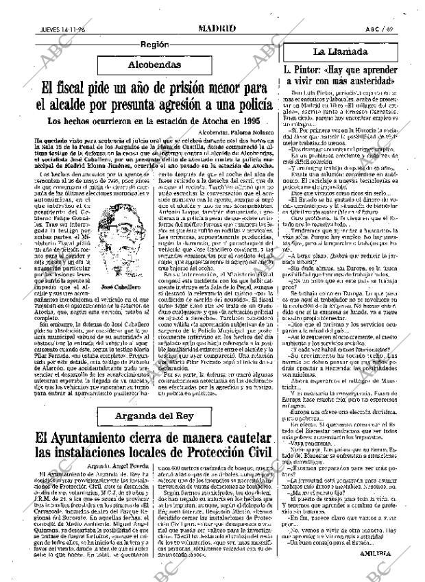 ABC MADRID 14-11-1996 página 69