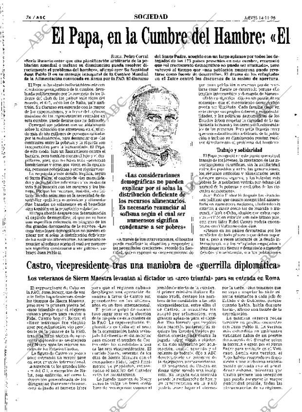 ABC MADRID 14-11-1996 página 74